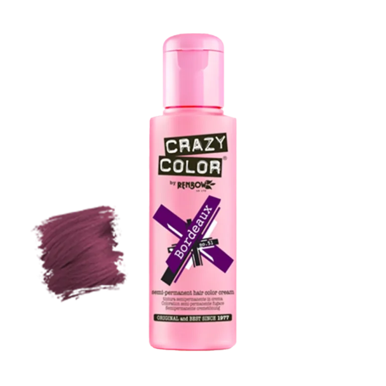 Ingrijirea parului - Vopsea semipermanentă Crazy Color Bordeaux no.51 100 ml