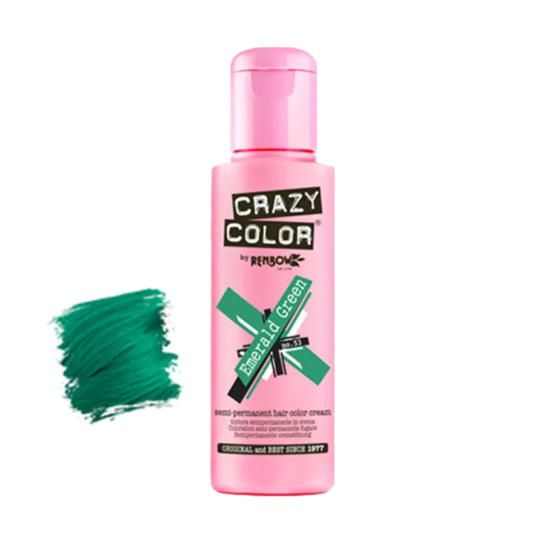 Ingrijirea parului - Vopsea semipermanentă Crazy Color Emerald Green no.53 100 ml