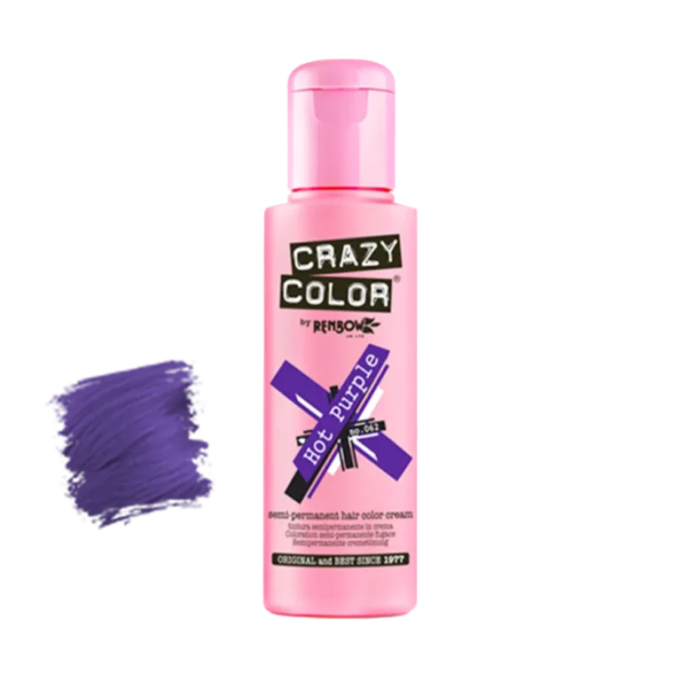 Ingrijirea parului - Vopsea semipermanentă Crazy Color Hot Purple no.62 100 ml