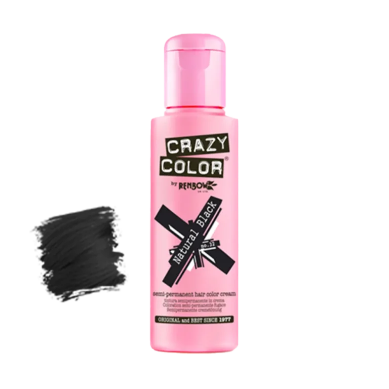 Ingrijirea parului - Vopsea semipermanentă Crazy Color Natural Black no.32 100 ml