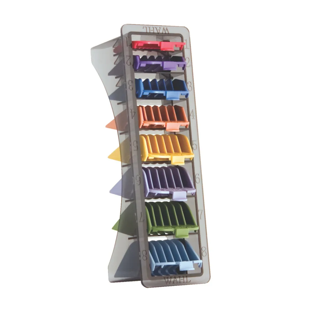 TOATE PRODUSELE - Wahl Set 8 Înălțătoare Colorate 3-25 mm pentru Mașini de Tuns Profesionale