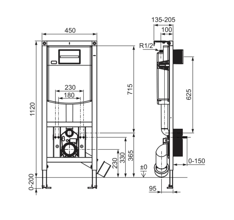 Rezervor încastrat pentru WC suspendat, duplo S, A8900A902E [2]