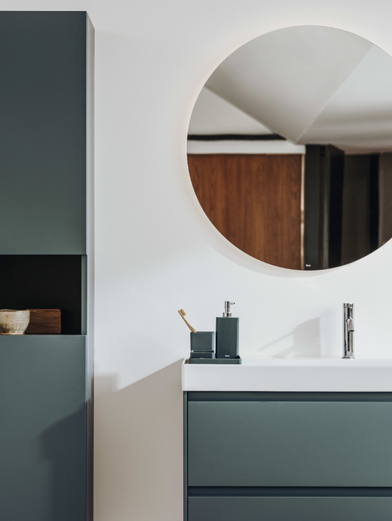 Baterie lavoar Ona Smooth Body Ventil Click-Clack, A5A3A9ESM0, argintiu, periat [2]