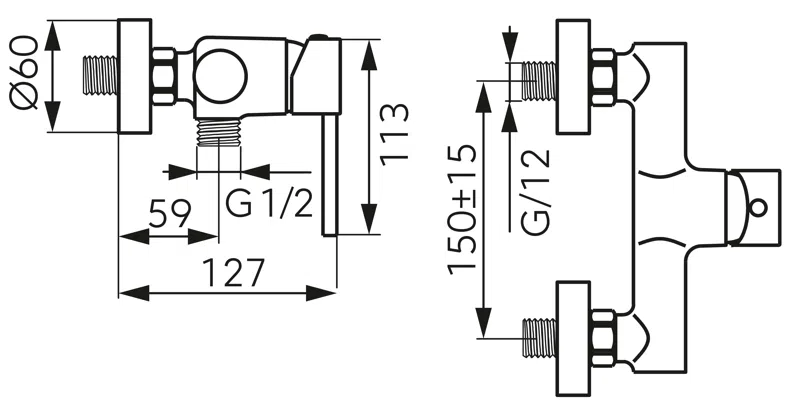 Baterie perete dus Fiesta Gold, auriu, BFI7G [3]
