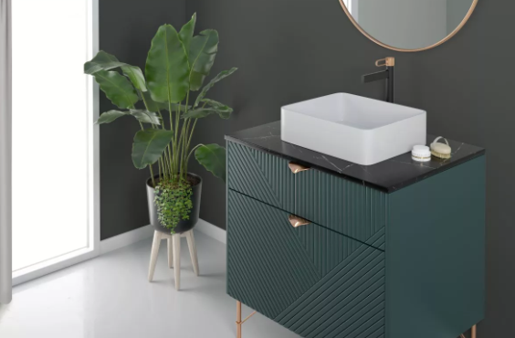 Baterie stativa lavoar inalta ZAFFIRO, FD1-ZFR-2L-25, negru-roz auriu [2]