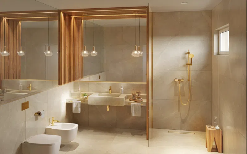 Baterie stativa bideu Fiesta Gold, auriu, BFI6G [2]