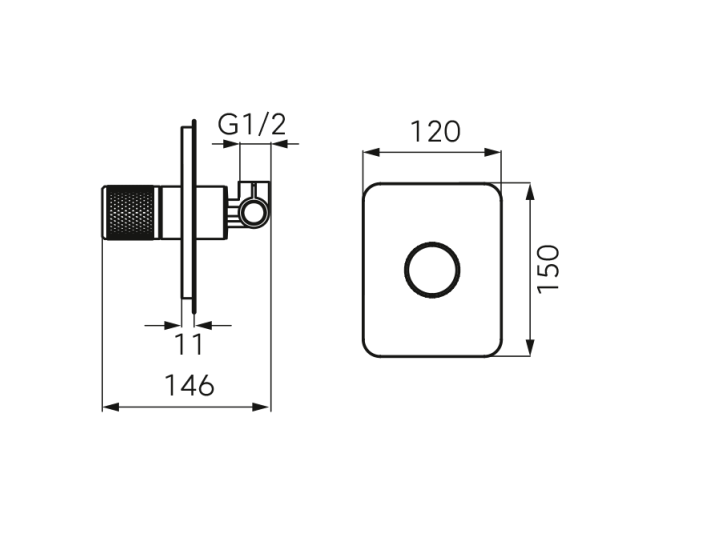 Baterie incastrata dus ARDESIA, FD1-ARD-7PA-25, negru-roz auriu [2]