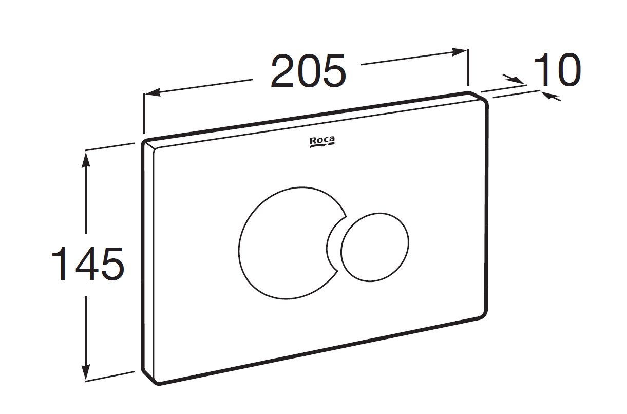 Clapeta rezervor ingropat Duplo S, A890222301, crom [2]