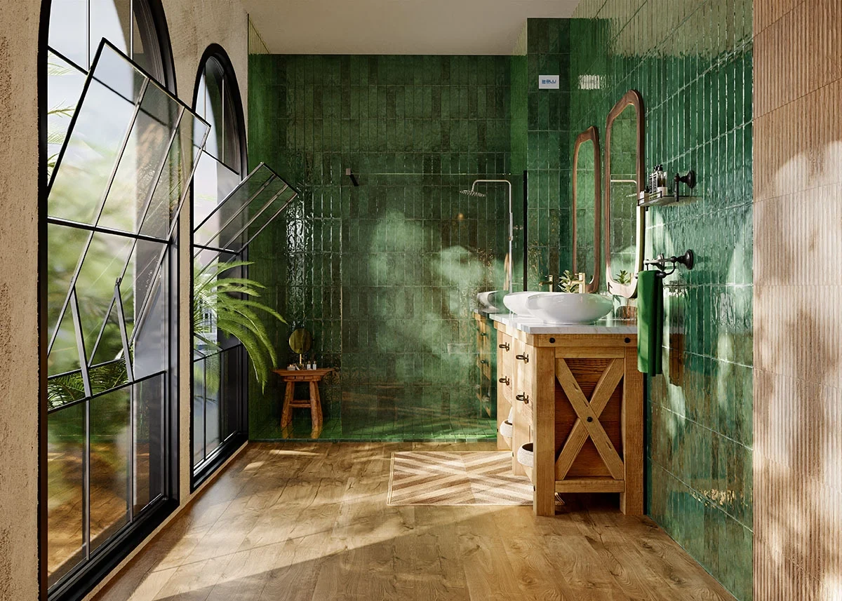 Faianta Masovia Verde ABC Gloss 7.8x29.8, verde, finisaj lucios [6]