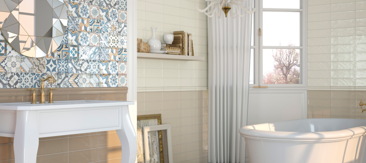 Faianta portelanata Bulevar Vision 10x30.5, bej, finisaj lucios [2]