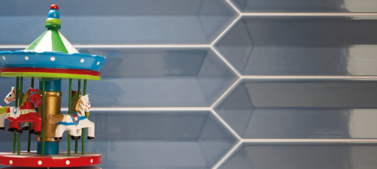 Faianta portelanata Dimsey Outside Marine 6.5x33.2, albastru, finisaj lucios [2]