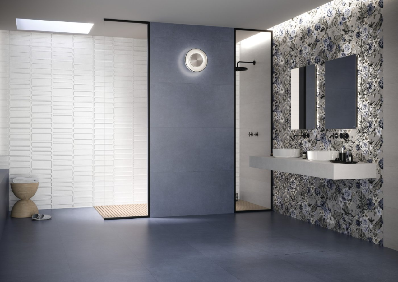 Faianta portelanata, Gravity Flow Pearl Mat, 40x120 cm, mix, finisaj mat [2]