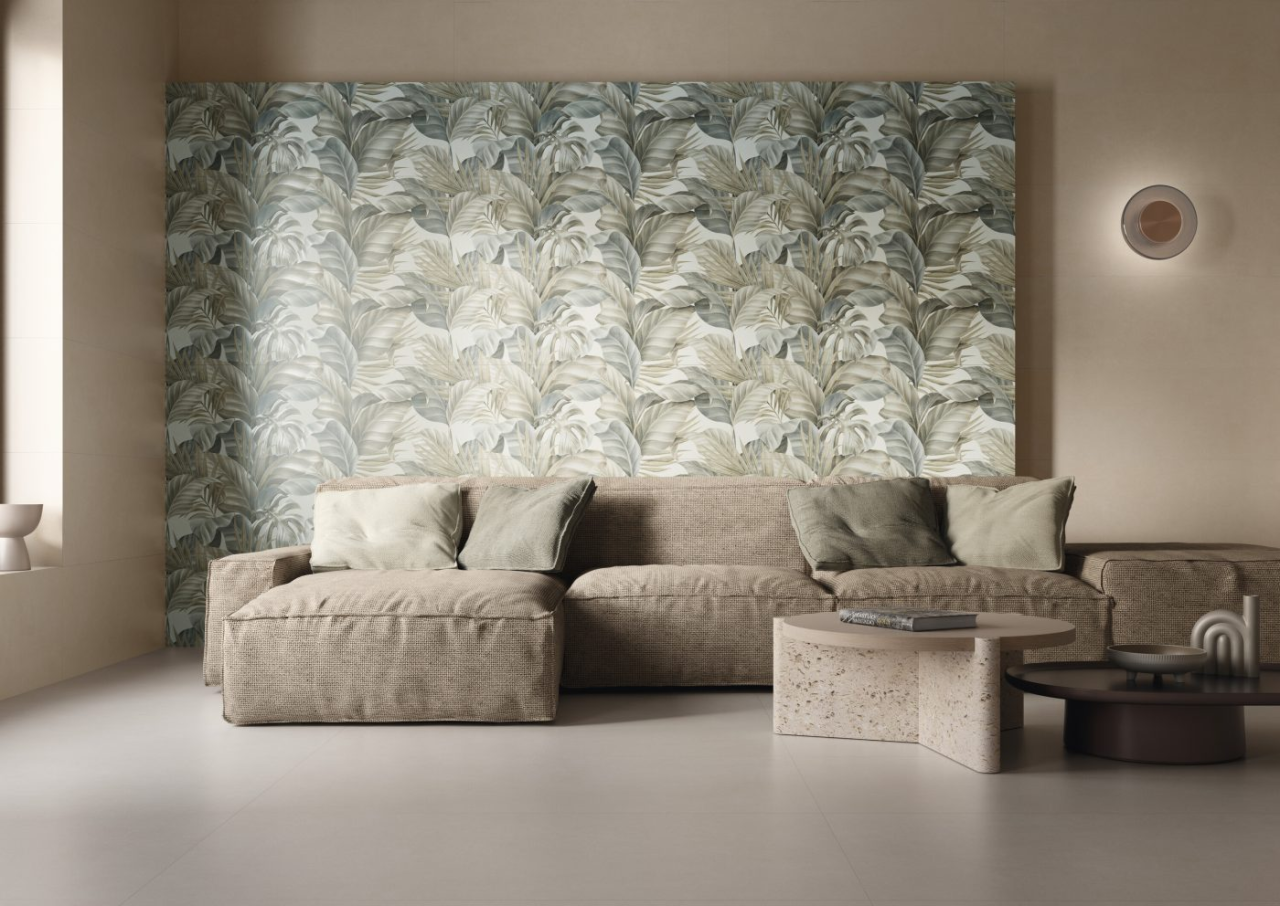Faianta portelanata, Gravity Palmer Warm Mat, 40x120 cm, verde, finisaj mat [2]