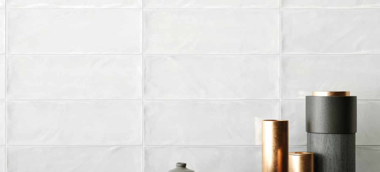 Faianta portelanata texturata, Titan Glaciar Brillo 10x30.5, alb, finisaj lucios [2]