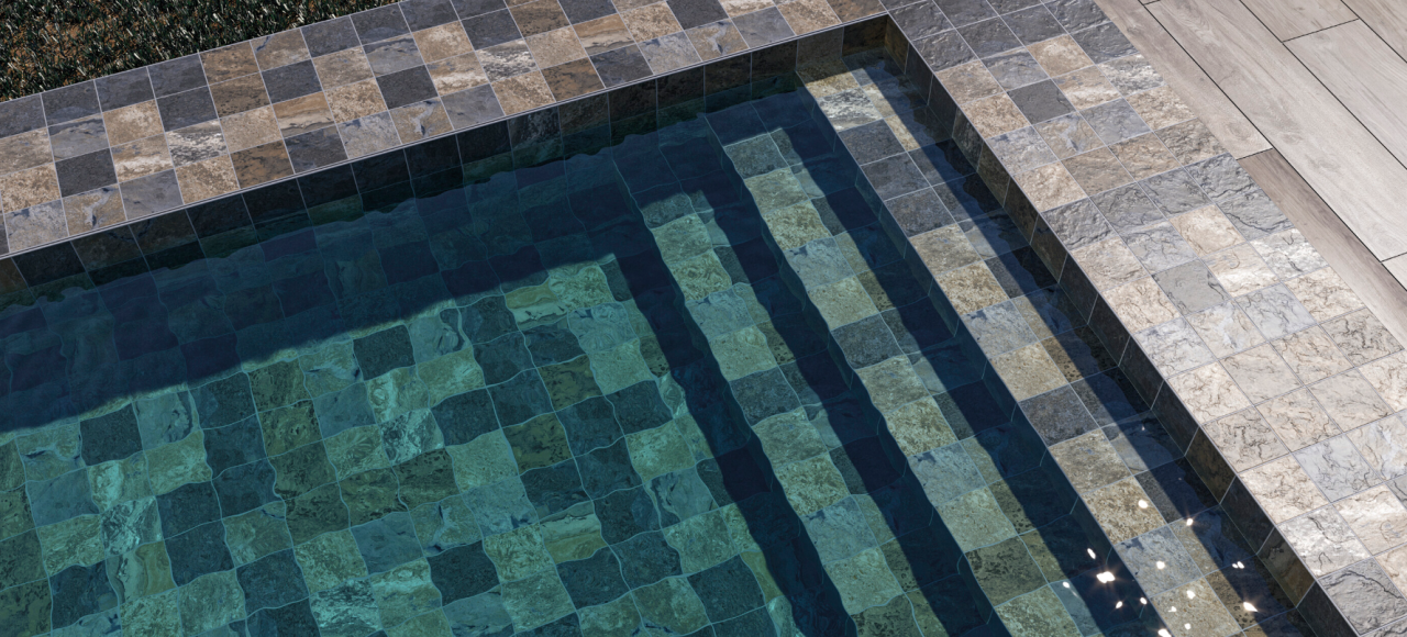 Gresie/Faianta portelanata tip piatra, Bali Stone 15x15, maro, finisaj mat [3]