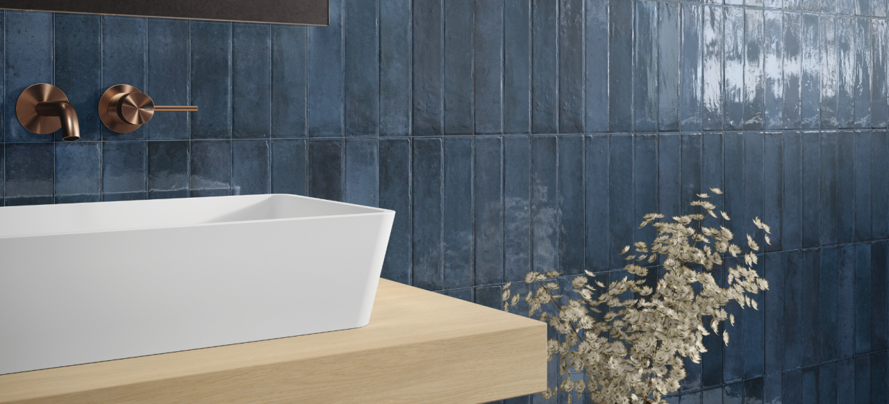 Faianta portelanata tip piatra, Feel Marine Brillo 6x25, albastru, finisaj lucios [2]