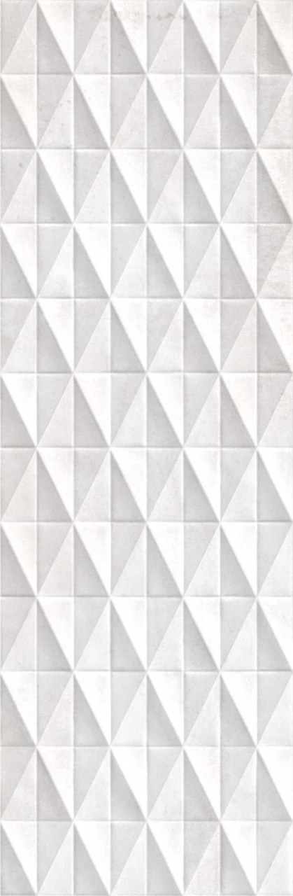 Faianta rectificata tip ciment Cemento Perla Diamond White 3395, 24.40X74.40, alb, 1.10mp/cut [3]