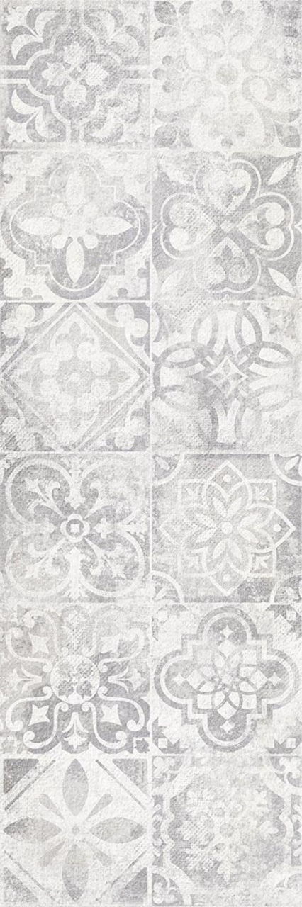 Faianta rectificata tip ciment, London Decor Hidraulico 30x90 cm, gri, finisaj mat [3]