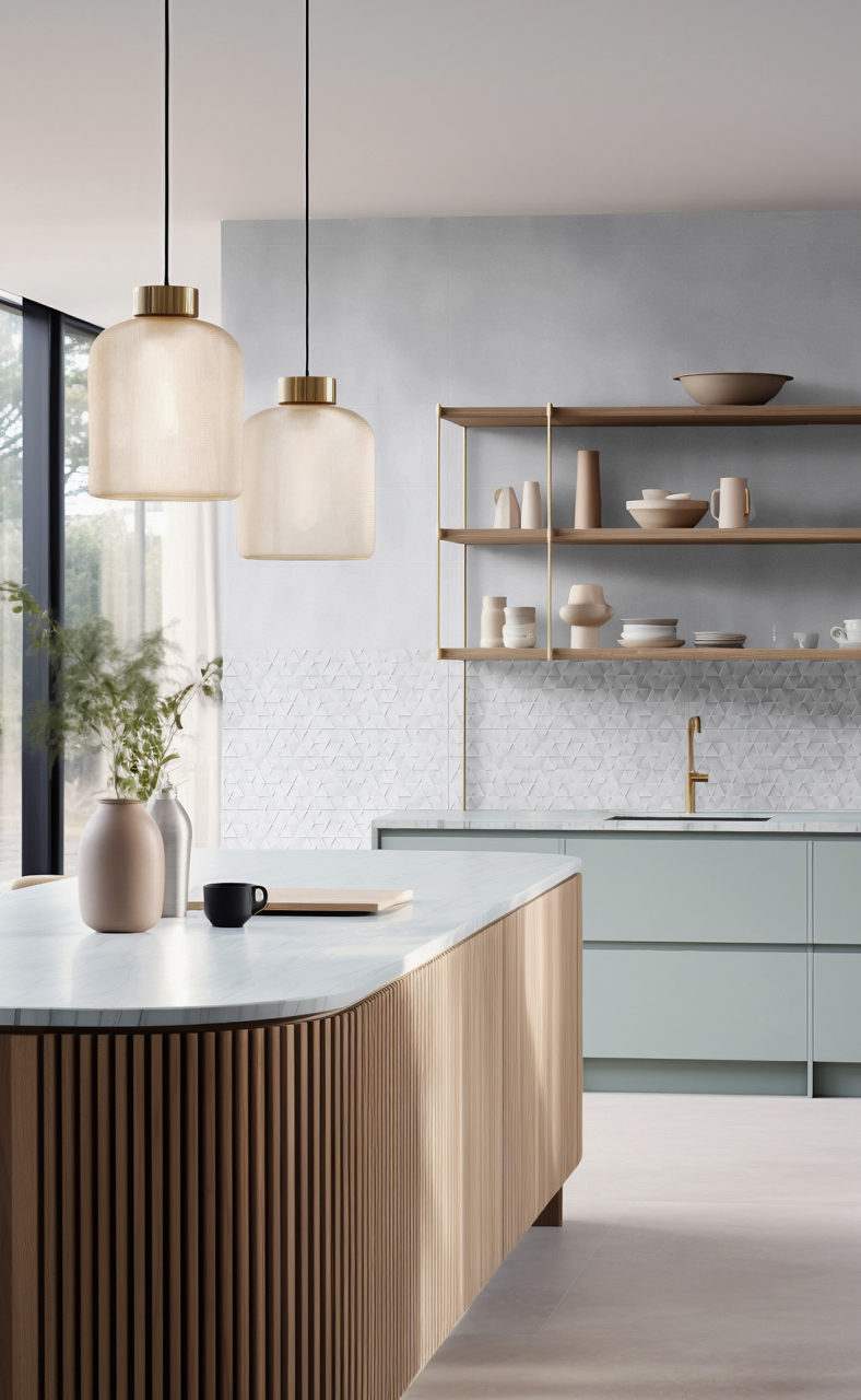 Faianta rectificata tip ciment, Lustre Decor Tri Gris 30x90 cm, gri, finisaj lucios [2]