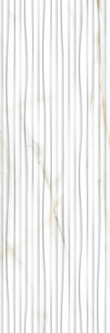 Faianta rectificata tip marmura, Ardenza Decor Sea Mat 30x90 cm, alb, finisaj mat [2]