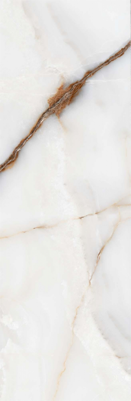 Faianta rectificata tip marmura, Goldie White 4991, 24.4x74.4 cm, alb, finisaj mat [5]