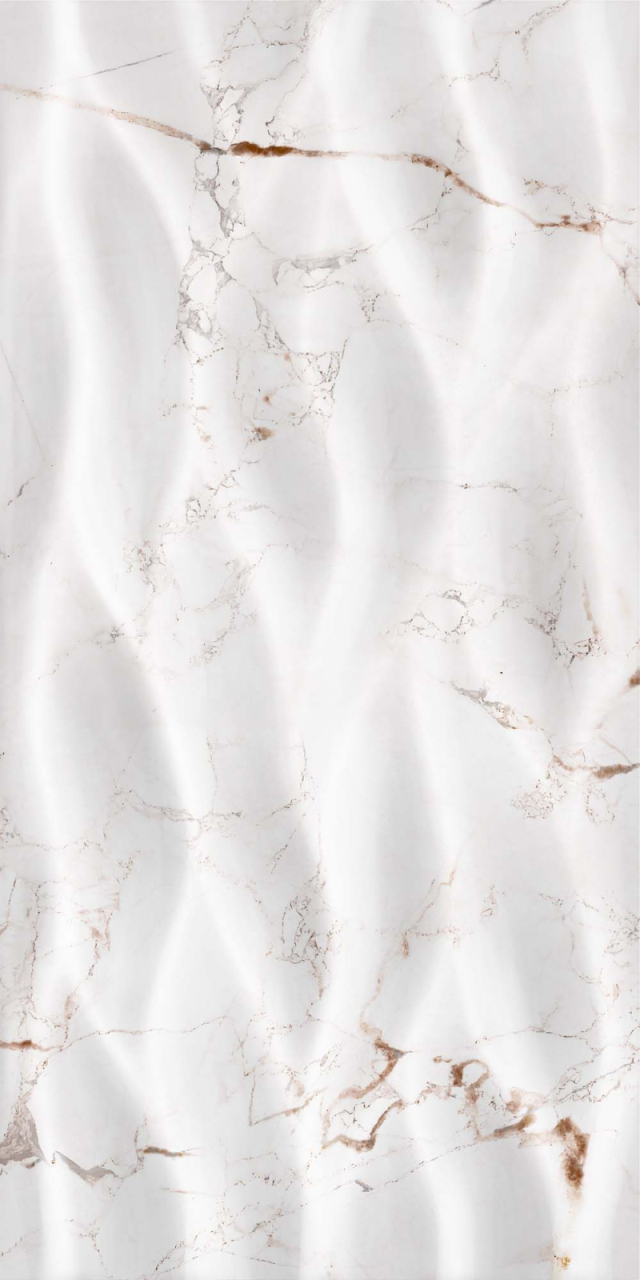 Faianta rectificata tip marmura, Marquina Leaves White 4882, 30X60cm, alb [3]