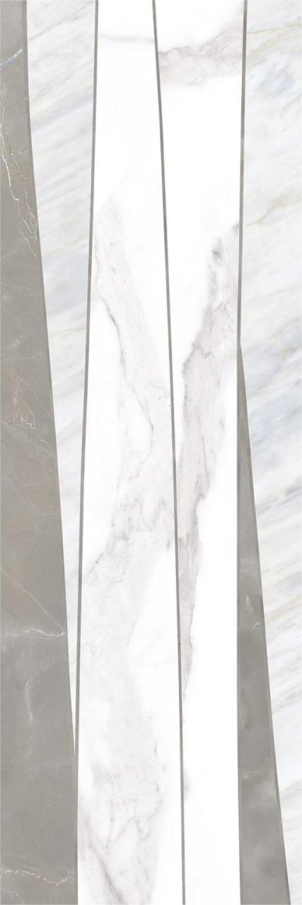 Faianta rectificata tip marmura, Tebas Gris Mix 30x90 cm, gri, finisaj mat [2]