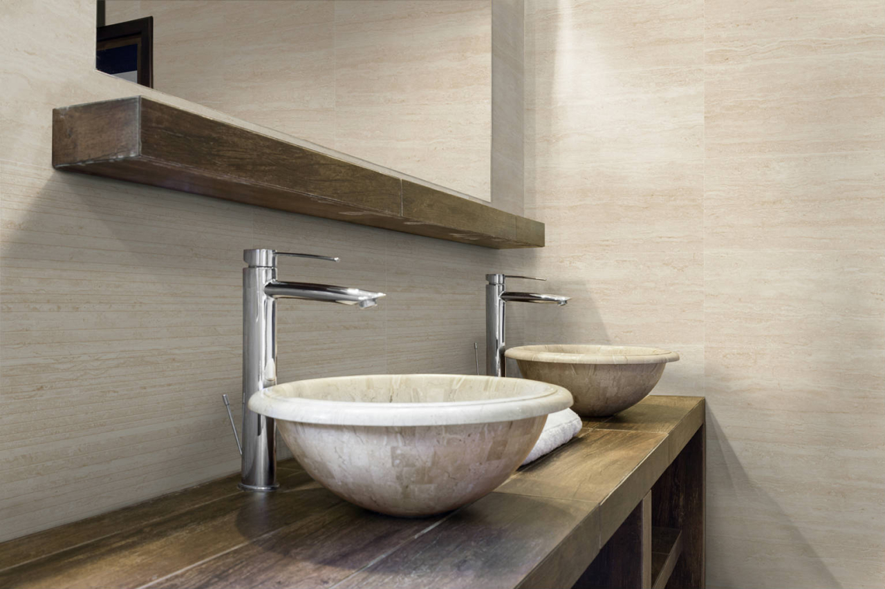 Faianta rectificata tip marmura, Toscana Line Beige 25x50 cm, bej, finisaj mat [4]