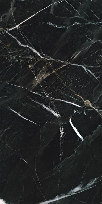 Faianta rectificata tip marmura, Vertus Black 4941, 30X60cm, negru [2]