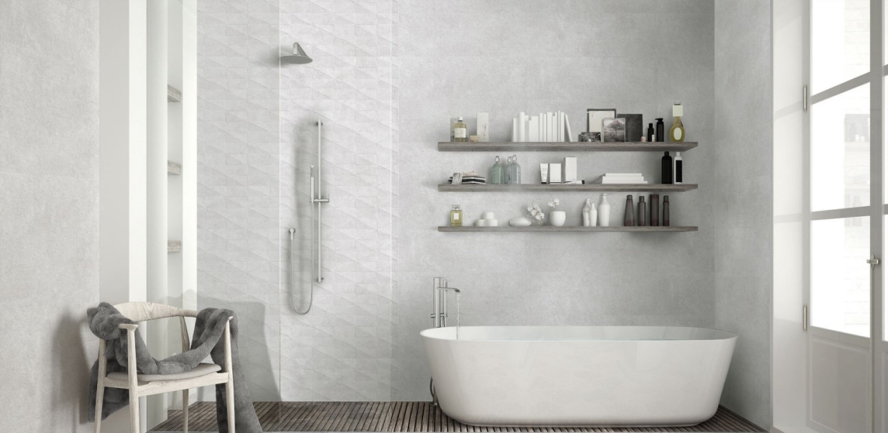 Faianta rectificata tip piatra, Tarento Gris 30x90 cm, gri, finisaj mat [4]