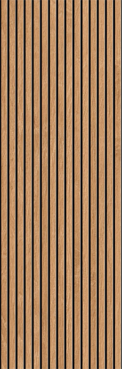 Faianta rectificata tip riflaj, Lamas Oak 30x90 cm, maro, finisaj mat [3]