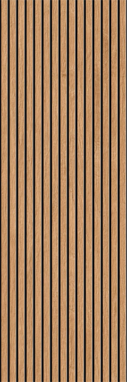 Faianta rectificata tip riflaj, Lamas Oak 30x90 cm, maro, finisaj mat [4]