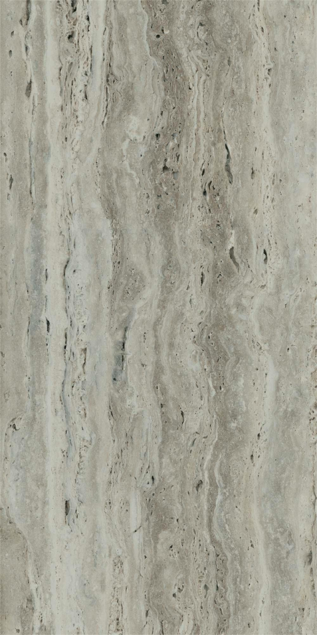 Faianta rectificata tip Travertin, Trevi Grey 4980, 30X60cm, gri, finisaj lucios [2]