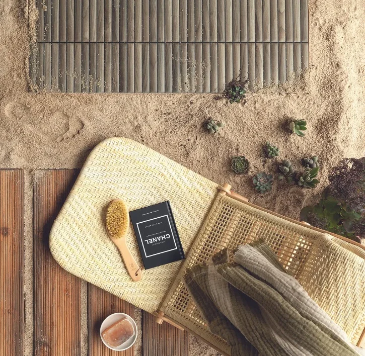 Faianta tip riflaj Pure Stick Wood 32.8x89.8, maro, finisaj mat [2]