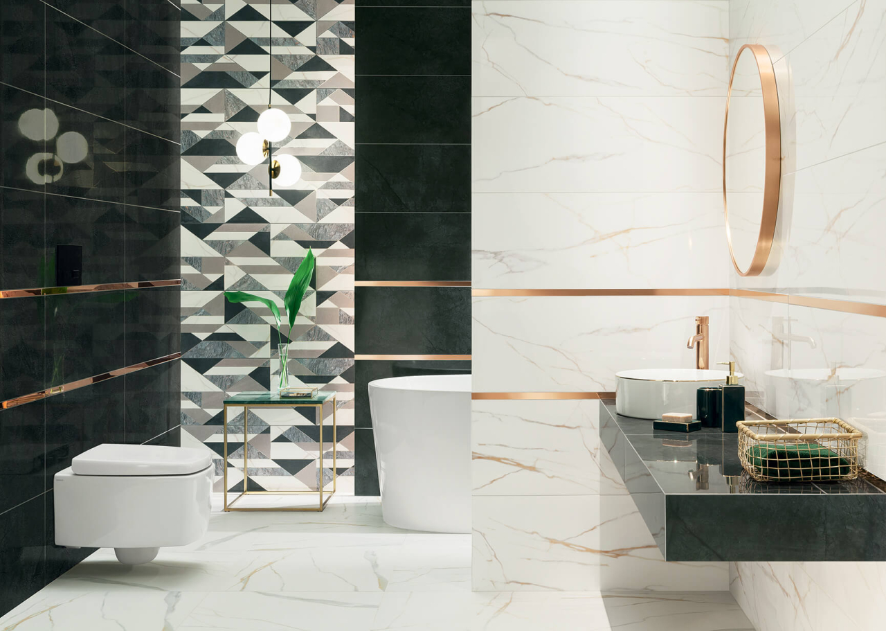 Faianta tip marmura Borneo White 32.8x89.8, alb, finisaj mat [3]