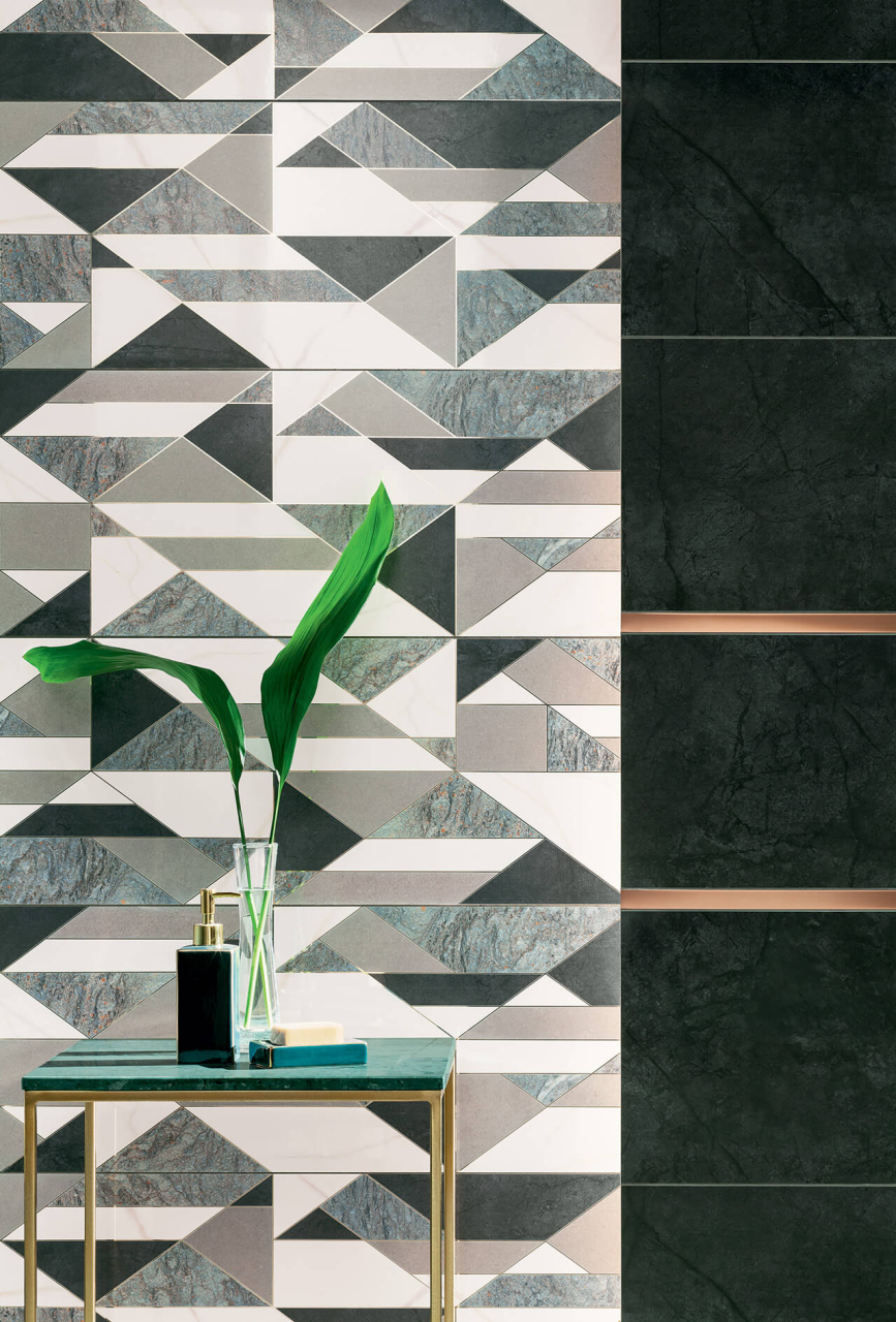 Faianta tip marmura Borneo White 32.8x89.8, alb, finisaj mat [2]