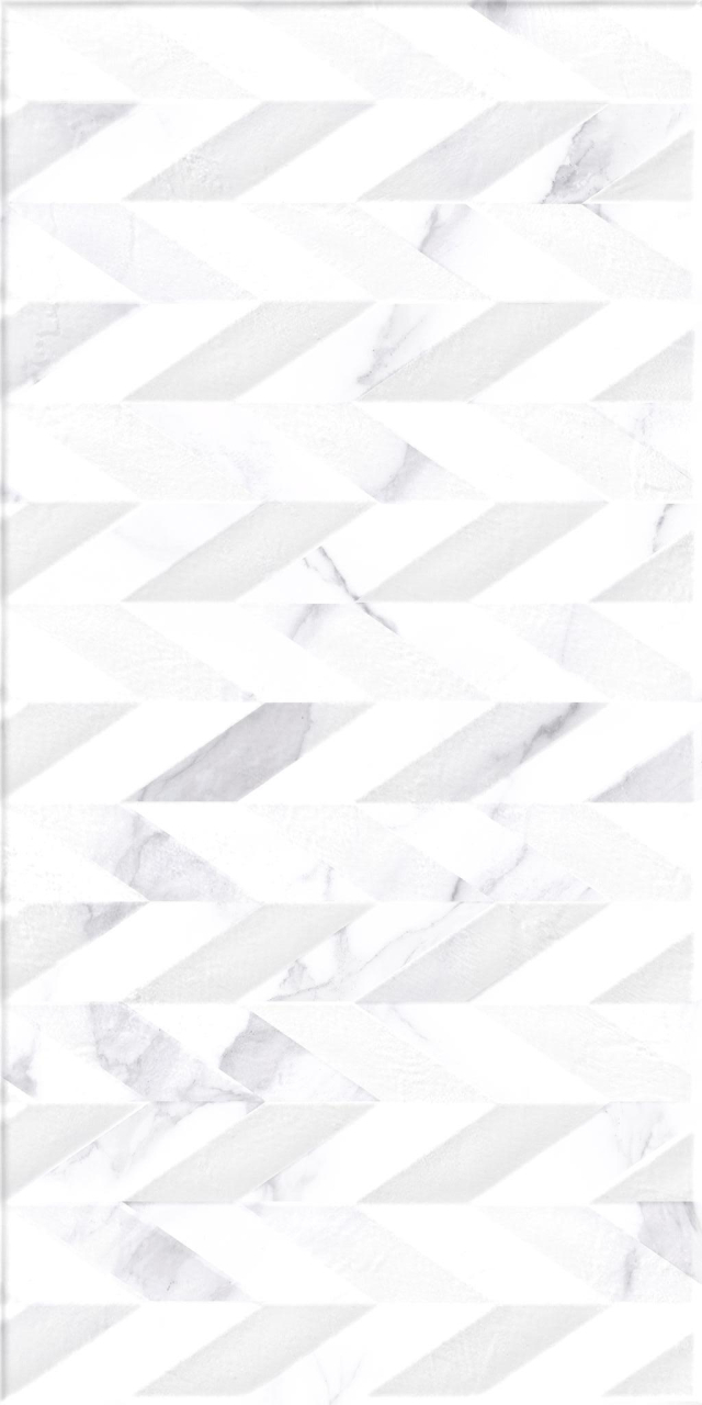 Faianta tip marmura, Pisa Espiga Gris 30x60 cm, alb, finisaj mat [4]