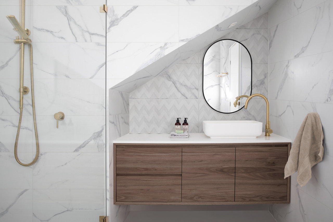 Faianta tip marmura, Pisa Espiga Gris 30x60 cm, alb, finisaj mat [5]