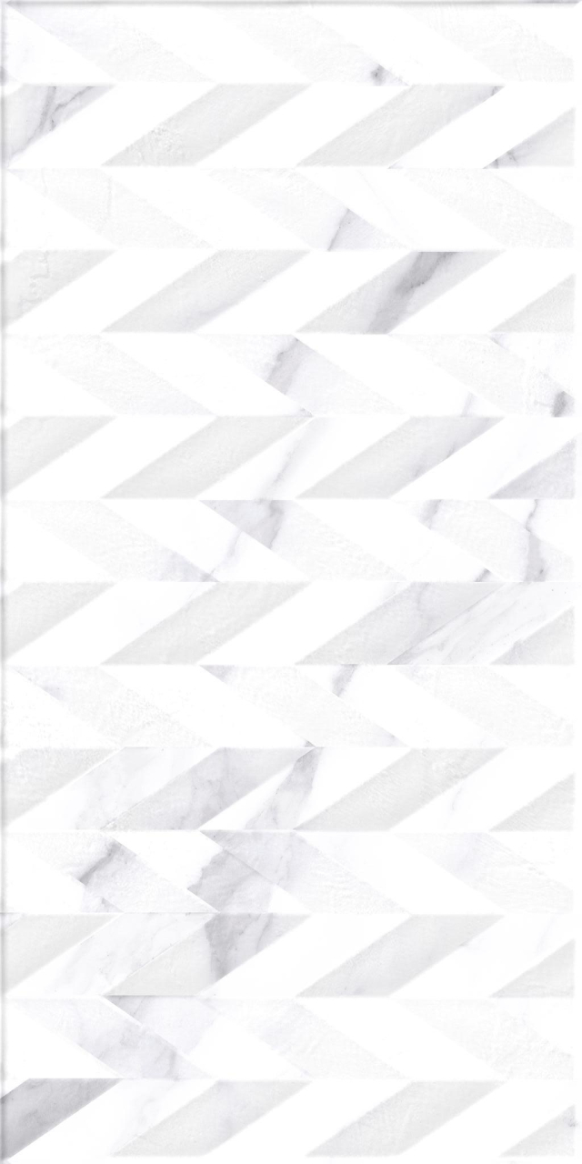 Faianta tip marmura, Pisa Espiga Gris 30x60 cm, alb, finisaj mat [2]