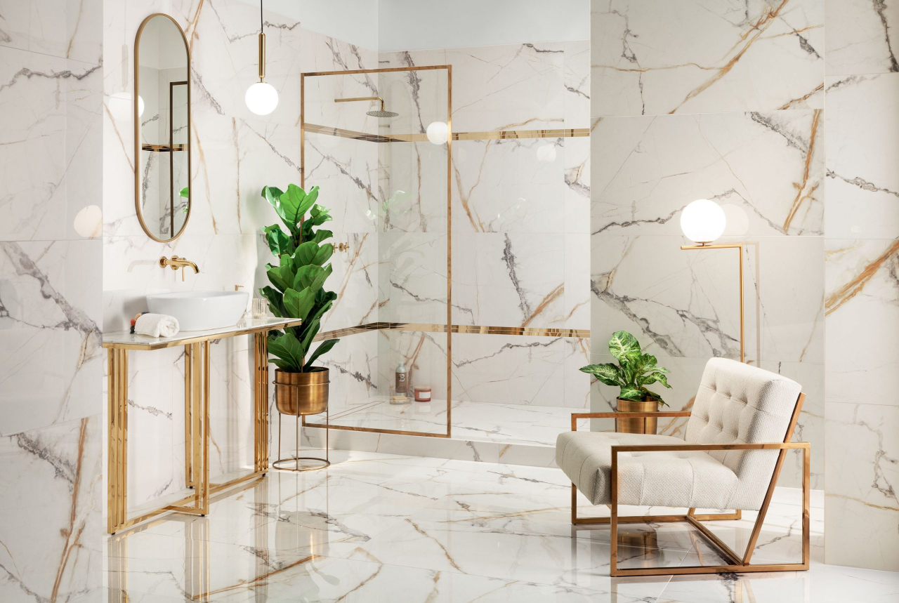 Faianta tip marmura Lilo Bianco 32.8x89.8, alb, finisaj mat [2]