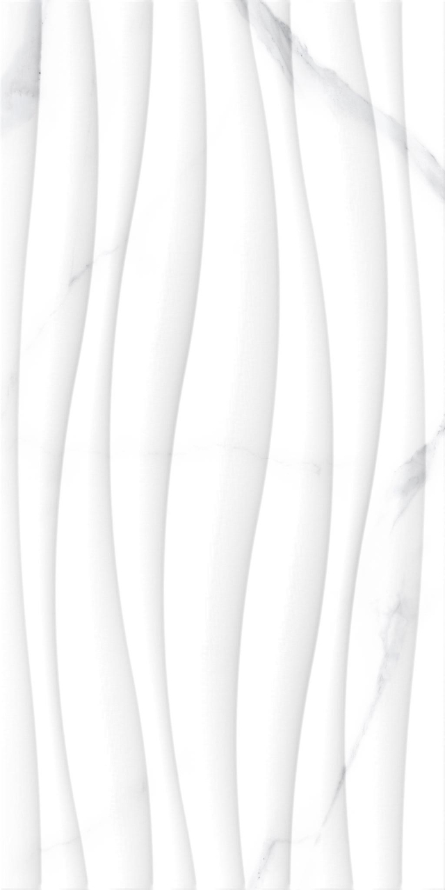 Faianta tip marmura, Livorno Wave Gris 30x60 cm, alb, finisaj lucios [3]