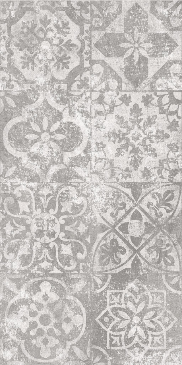 Faianta tip piatra, Portland Hidraulico Gris 30x60 cm, gri, finisaj mat [4]