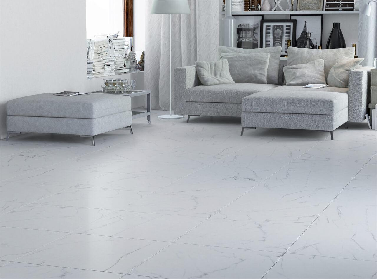 Gresie portelanata alba MARMI 9518 model marmura 60x60 cm [4]