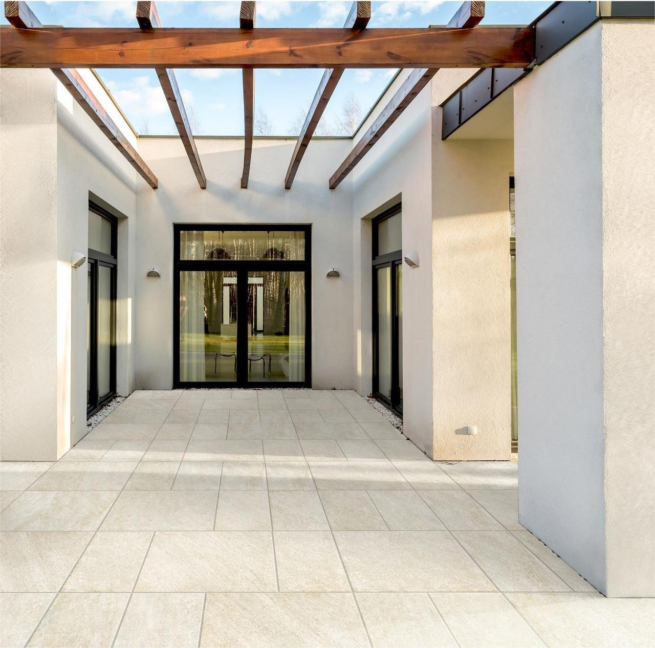 Gresie portelanata exterior tip ciment, Nordic Outdoor Beige 9794, 30x60 cm, bej, finisaj mat [8]