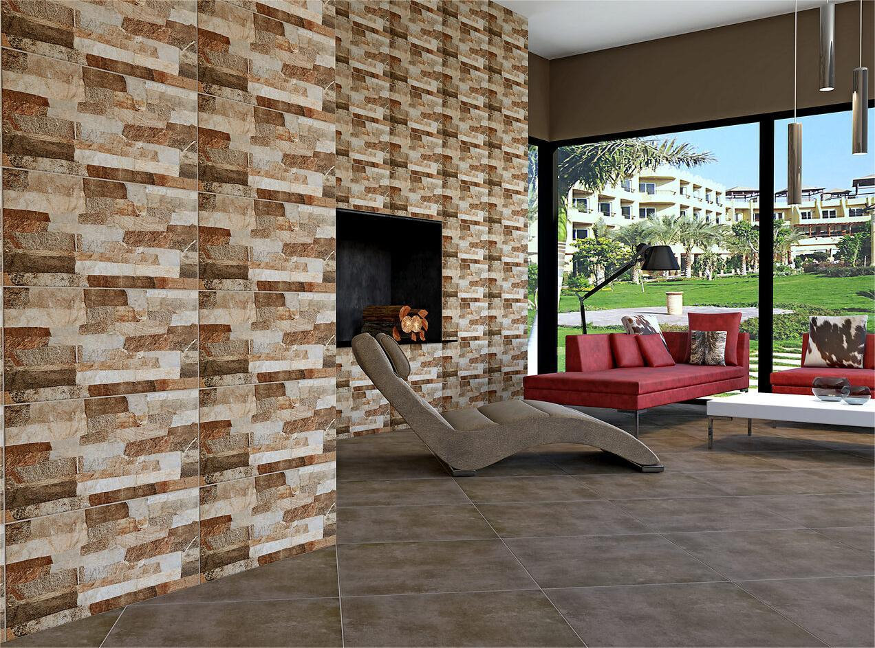 Gresie portelanata exterior tip piatra, Muro Mix 8295, 30X60 cm, maro [2]