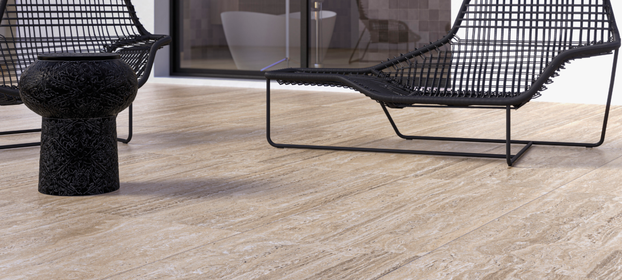 Gresie portelanata, Liceo Beige Mate 60×120 cm, bej, finisaj mat [2]