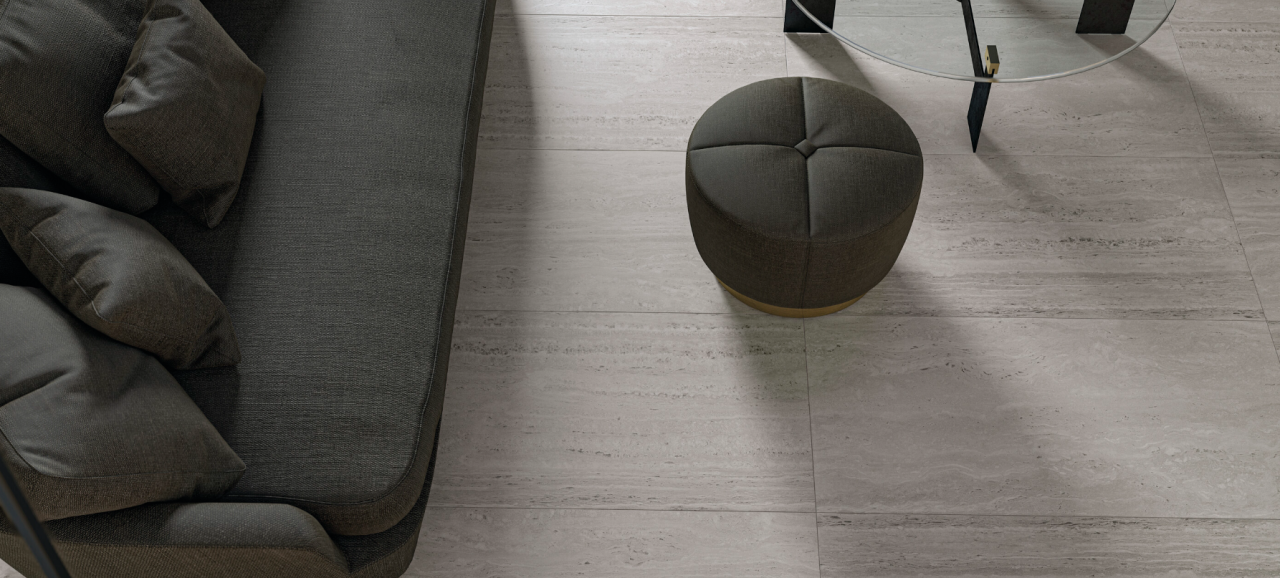 Gresie portelanata, Liceo Grey 60×120 cm, gri, finisaj lucios [3]