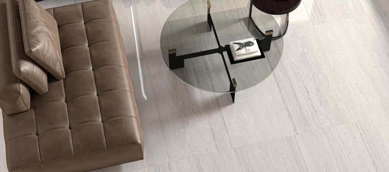 Gresie portelanata, Liceo White 60×120 cm, alb, finisaj lucios [3]