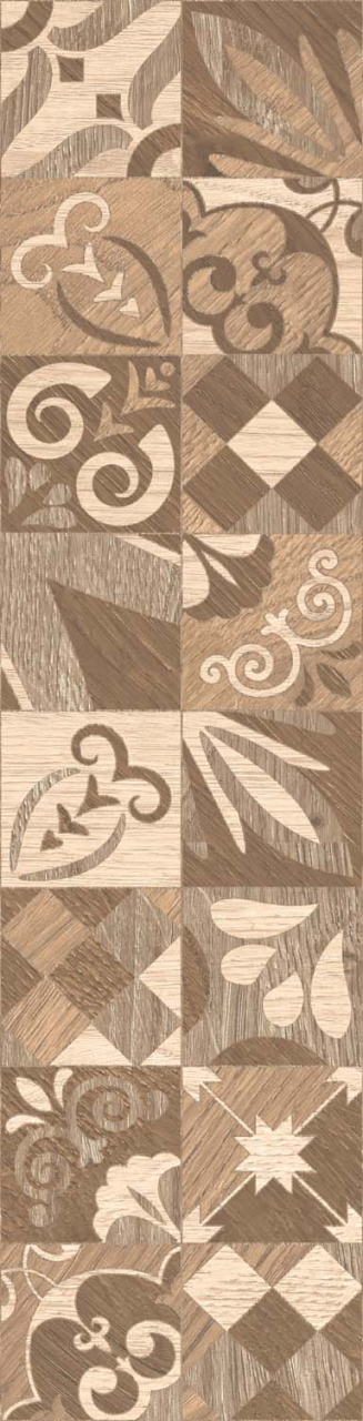 Gresie portelanata tip lemn Alpino Decor Brown 6050, 15,5x60,5 cm, maro [2]