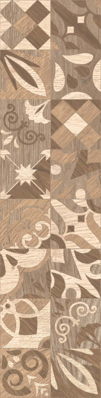 Gresie portelanata tip lemn Alpino Decor Brown 6050, 15,5x60,5 cm, maro [3]